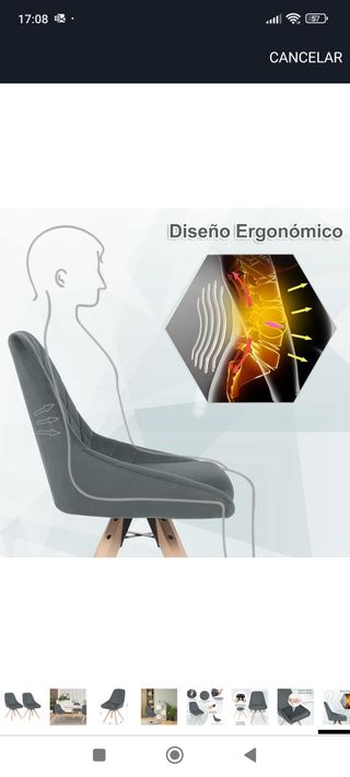 2 nuove sedie da pranzo girevoli grigie