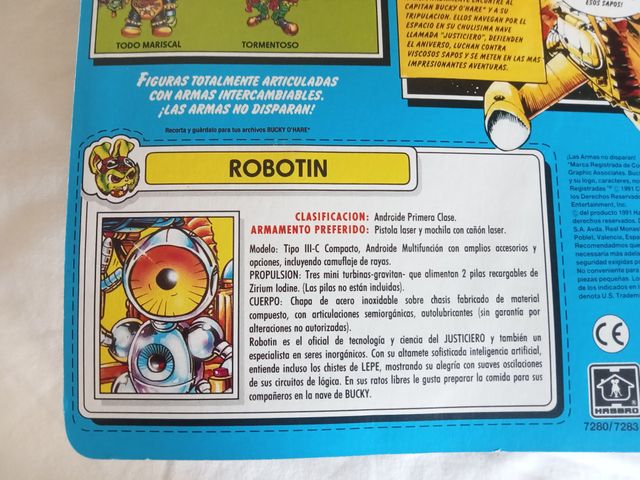 Figura de Bucky O'Hare Robotin Hasbro