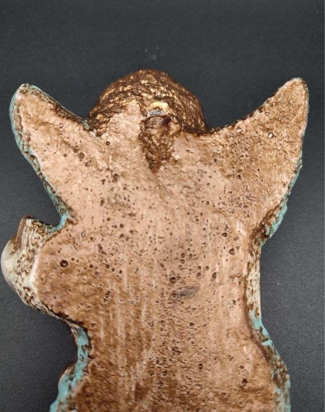 Querubín policromado antiguo sihlo XIX