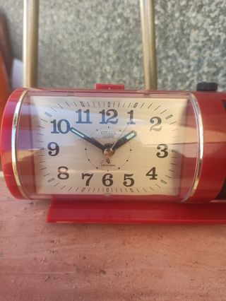 🇯🇵RELOJ DESPERTADOR CITIZEN QUARTZ CRYSTRON🇯🇵