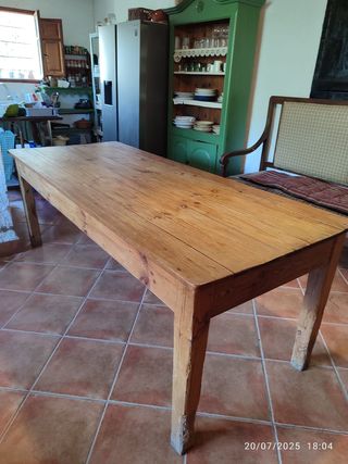 Mesa madera rústica - 2,10m