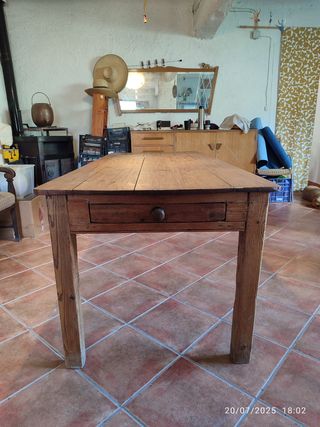 Mesa madera rústica - 2,10m