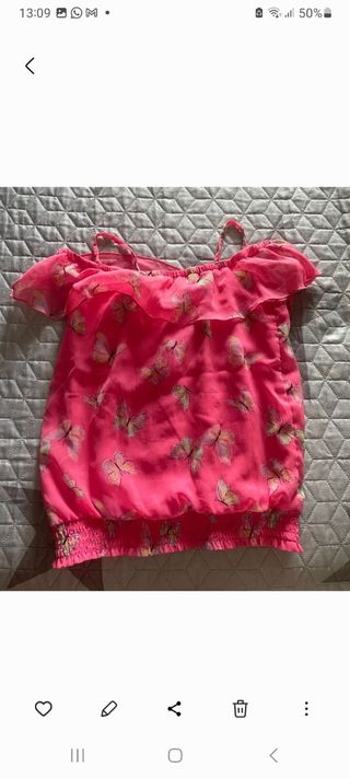 Top farfalle bimba 7 anni