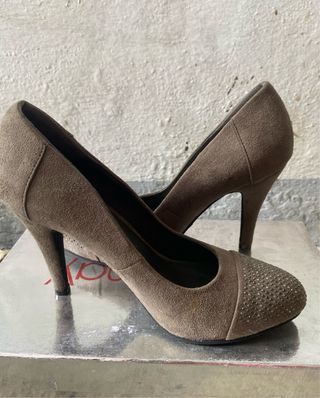 Scarpe tacco donna marroni