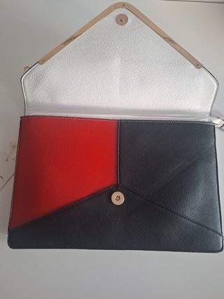 Bolso de mano tricolor nuevo 
