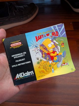 Manual Bart vs The World - NES PAL
