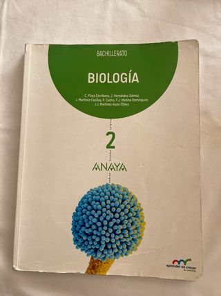 Libro Biologia 2 Bachillerato Anaya