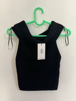 Blusa negra Stradivarius - M