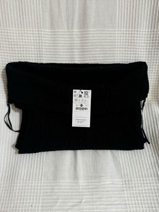 Blusa negra Stradivarius - M