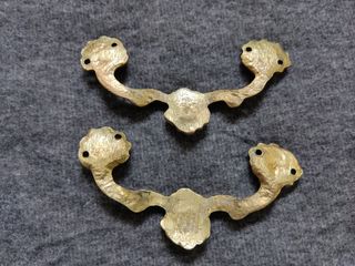 Tiradores vintage dorados