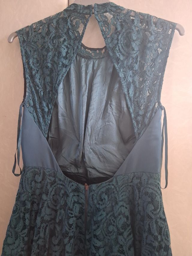 Vestido encaje verde