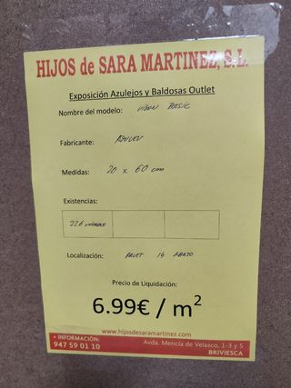 Azulejos visón Basic 20x60