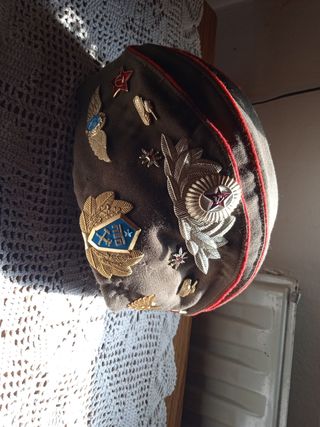 Gorro infantería soviet insignias militares URSS
