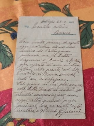 Cartolina Italia 1931