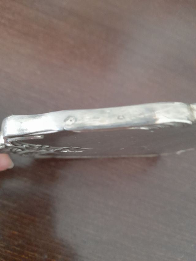 Espejo de mano tocador de 1970