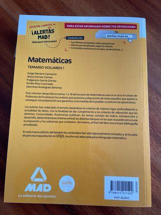 Profesores de Enseñanza Secundaria Matemáticas ...