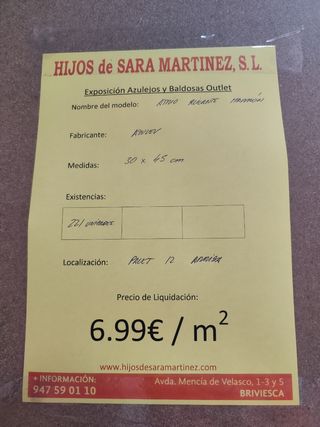 Azulejos 30x45cm - Marrón