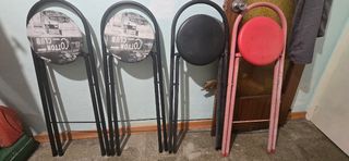 4 Taburetes plegables