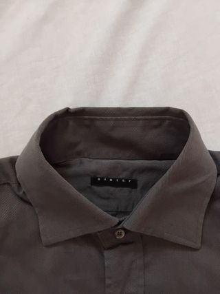 Camicia Sisley  Grigia Uomo - Manica Lunga