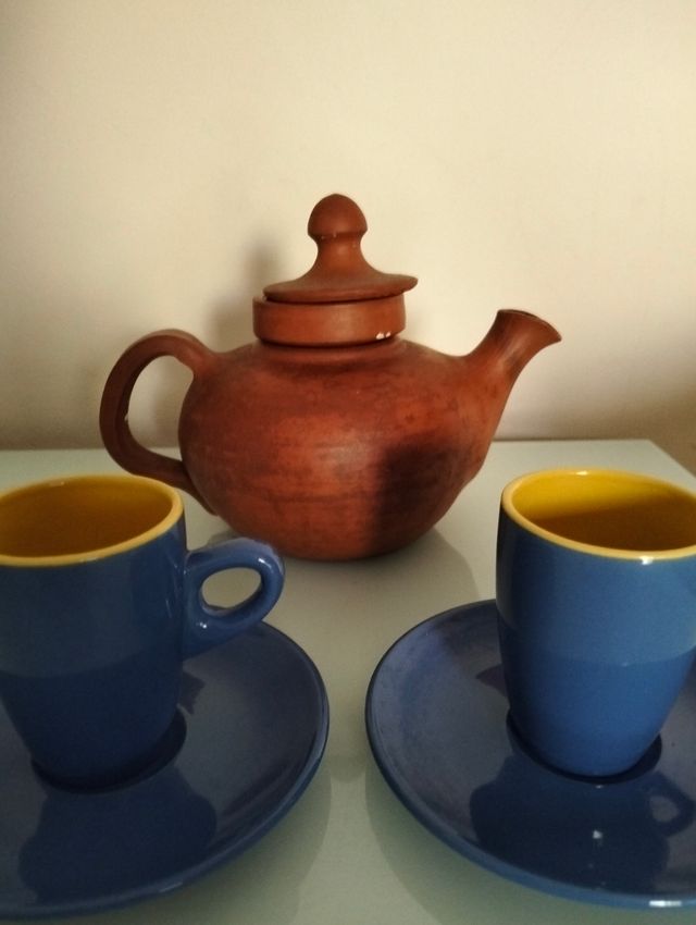 Juego tazas café azul | 2 piezas