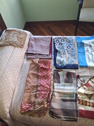 Lote 13 Pañuelos Seda Vintage