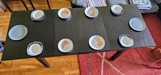 Mesa Ikea extensible negra