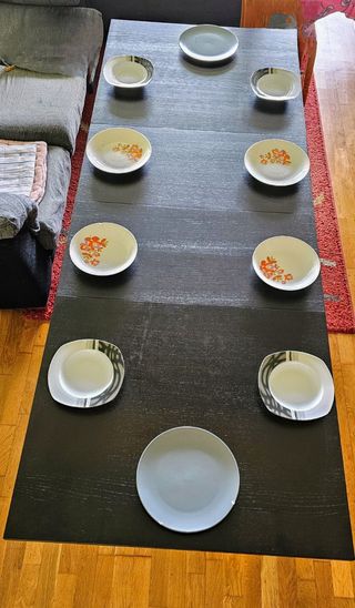 Mesa Ikea extensible negra