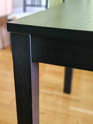 Mesa Ikea extensible negra
