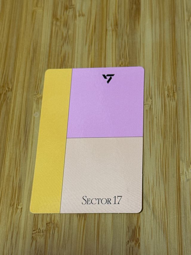 Photocard Woozi SEVENTEEN Sector 17