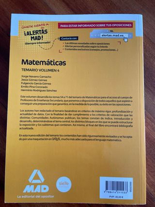 Profesores de Enseñanza Secundaria Matemáticas ...
