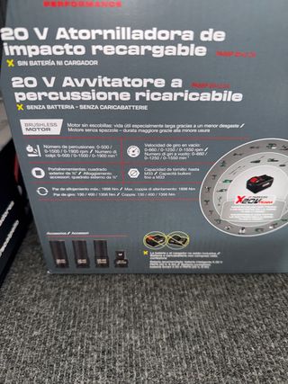 Llave de impacto Parkside 20V performance