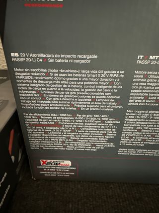 Llave de impacto Parkside 20V performance