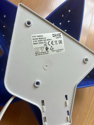 Lampara estrella IKEA azul