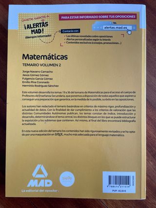Profesores de Enseñanza Secundaria Matemáticas ...