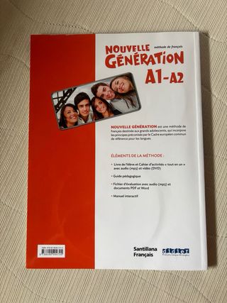 NOUVELLE GENERATION A1/A2 LIVRE/EXERCICES+CD+DVD