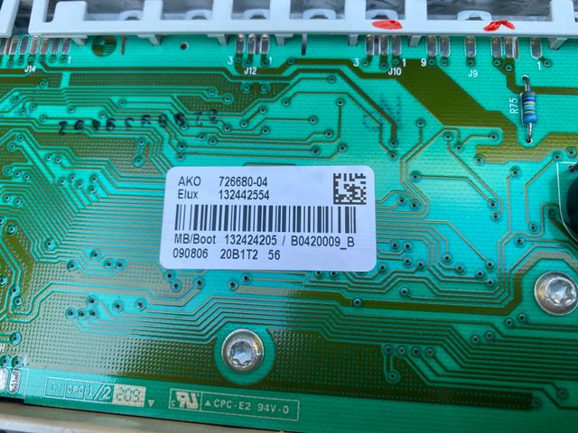 Scheda elettronica lavatrice REX RWF12180W