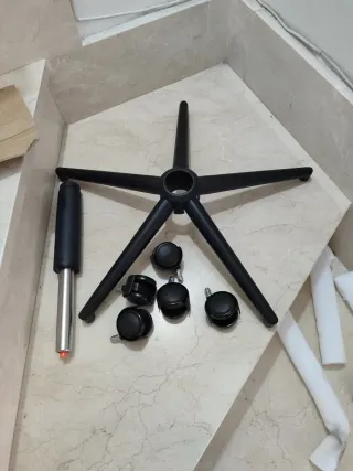 ✅Silla oficina tocador giratoria gris oscuro nueva