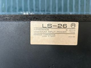 Altavoces Kenwood LS-26 - negros