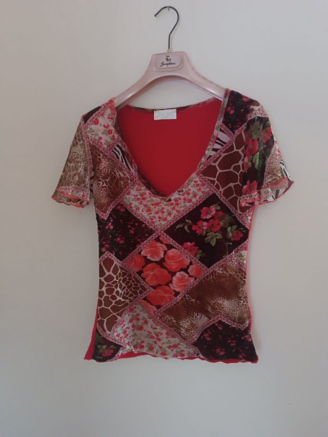 T-shirt donna multicolor
