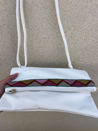Bolso blanco estampado nuevo