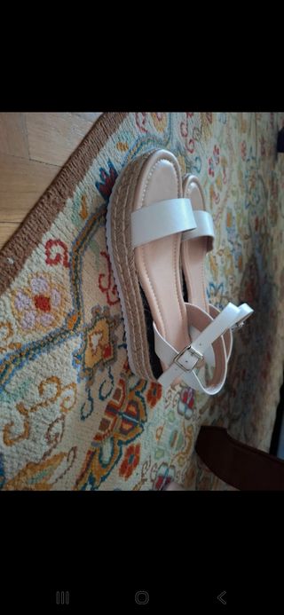 Sandalias blancas plataforma