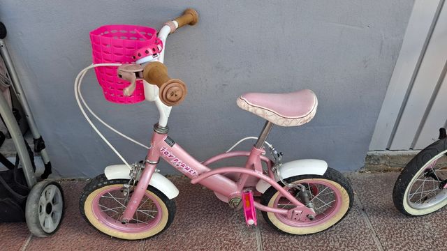 Bicicleta niña 12" rosa