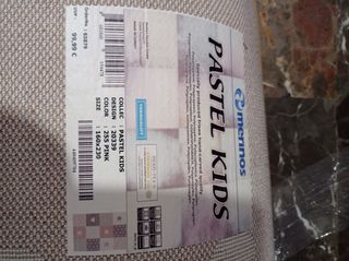 Alfombra grande infantil Merinos rosa-gris