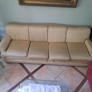 Sofá cama beige - 2 camas