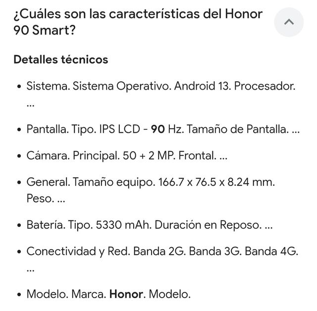 Honor 90 5G - Smartphone Negro Nuevo