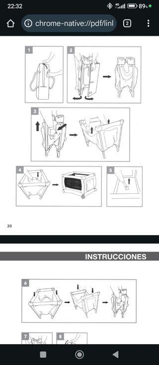 Cuna viaje Mothercare Plegable