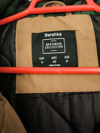 Cazadora Bershka M - marrón, verde