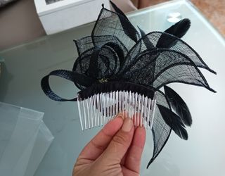 Tocado negro mujer - Boda