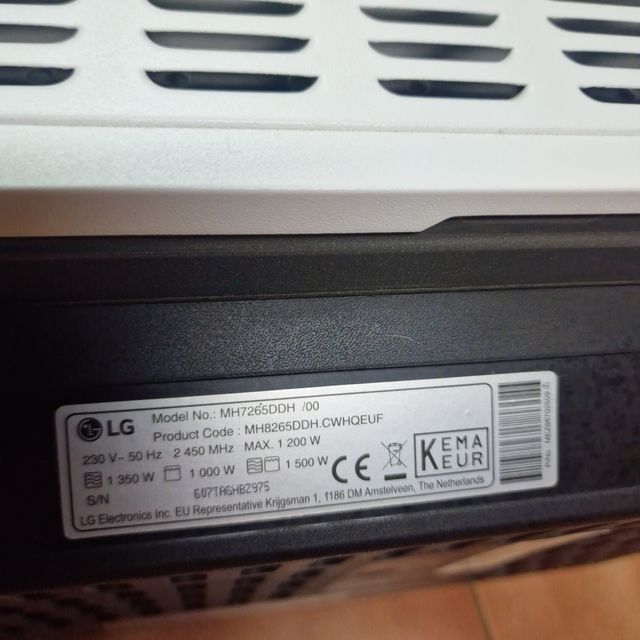 Microondas LG - blanco