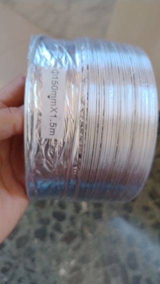 Tubo aluminio extractor ∅150mm x 1.5m